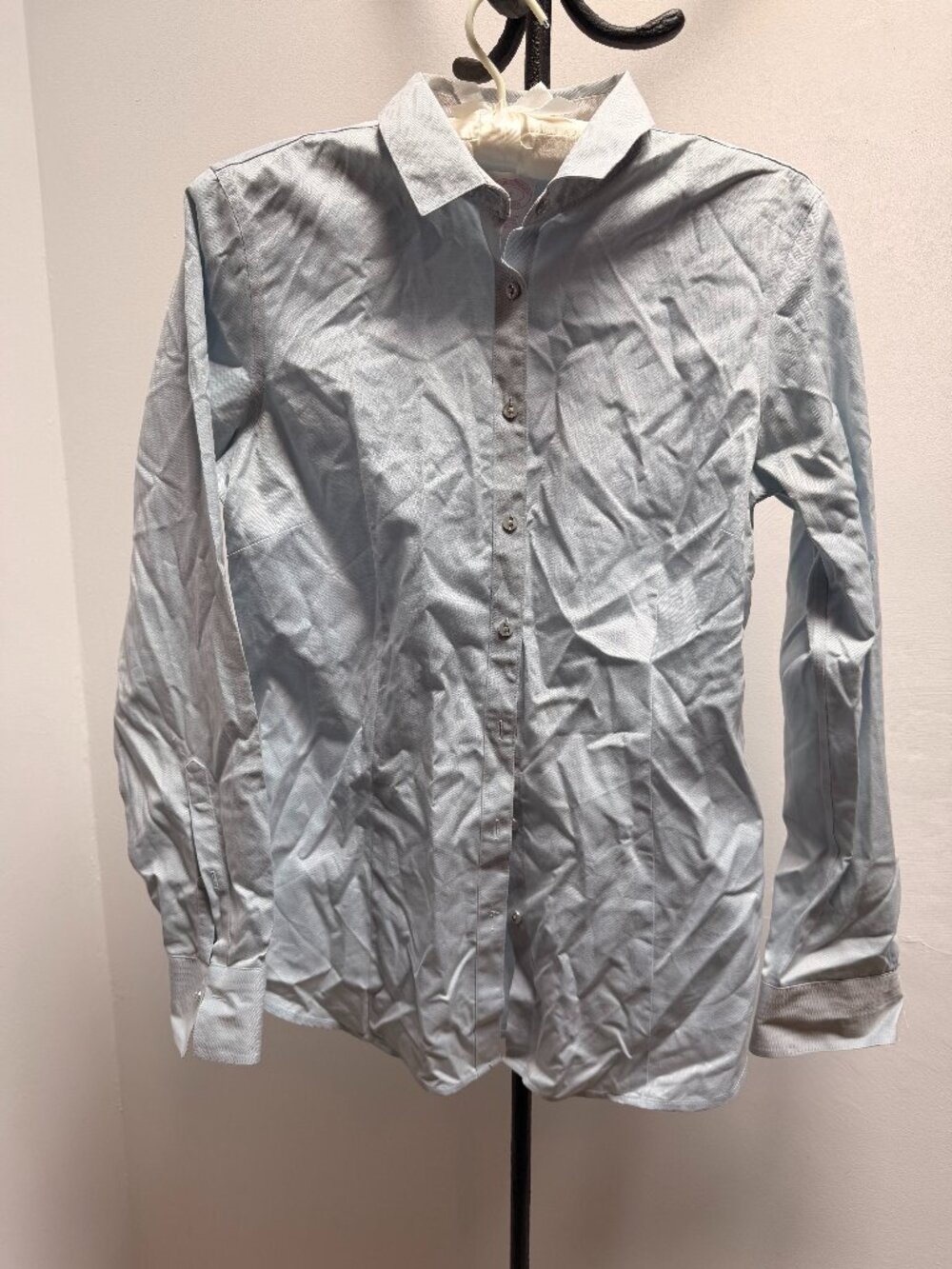 Brooks Brothers Tailored Fit Non-Iron Blue Button Down Shirt Size 6